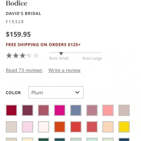 Plum Bridesmaids Purple Dress w/ Lace Bodice David’s Bridal Plus Size 20 EUC 074 - Picture 2 of 13